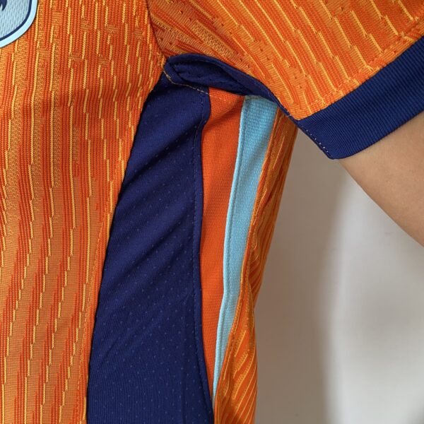 Camisa Seleção Holanda Home Versão Jogador EuroCopa 2024 Laranja Nike - Imagem 10
