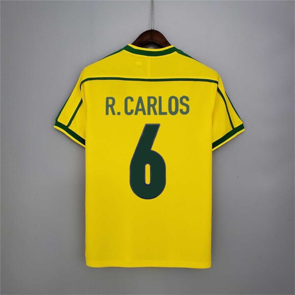 Camisa Retrô Clássica Seleção Brasileira Brasil – Nike Masculina – Amarela – 1998 - Imagem 20