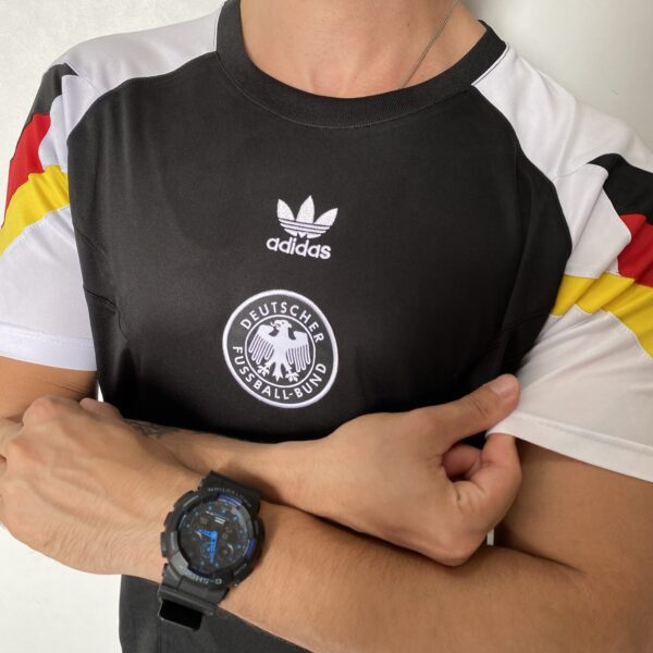 Camisa Seleção Alemanha Pré-Jogo 2024/25 - Torcedor Masculina - Preto EuroCopa 2024 Adidas - Imagem 7