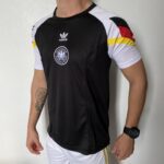 Camisa Seleção Alemanha Pré-Jogo 2024/25 - Torcedor Masculina - Preto EuroCopa 2024 Adidas - Imagem 8