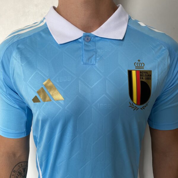 Camisa Seleção Bélgica Away Versão Jogador EuroCopa 2024/25 Adidas Azul - Imagem 4