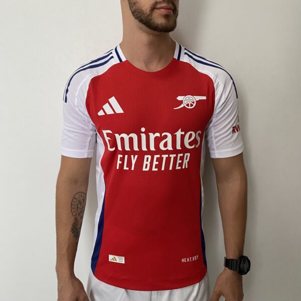 Camisa Arsenal Home Versão Jogador 24/2025 Vermelha Adidas - Imagem 2