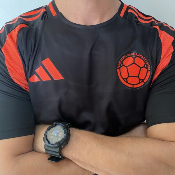 Camisa Seleção Colômbia Away Versão Jogador Copa América 2024/25 Preta Adidas - Imagem 4