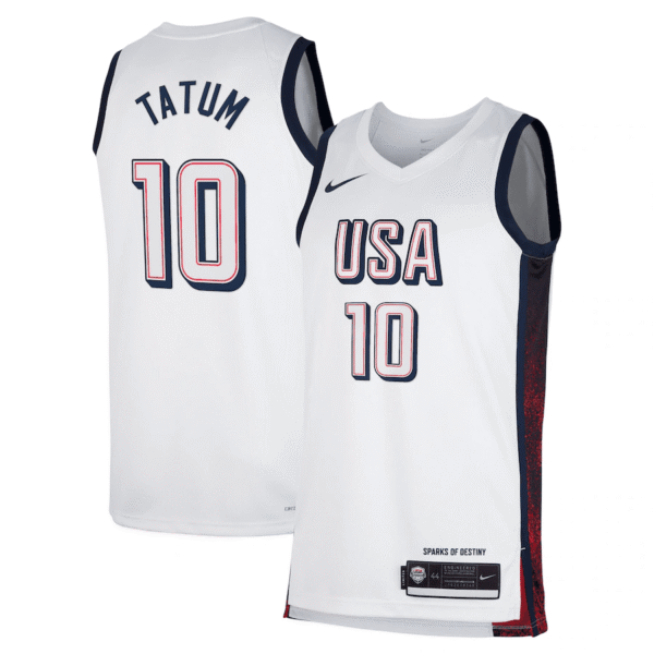Camiseta Regata Basquete USA EUA Seleção Estados Unidos Jogos Olimpícos Paris 2024 Branca Nike - Imagem 17