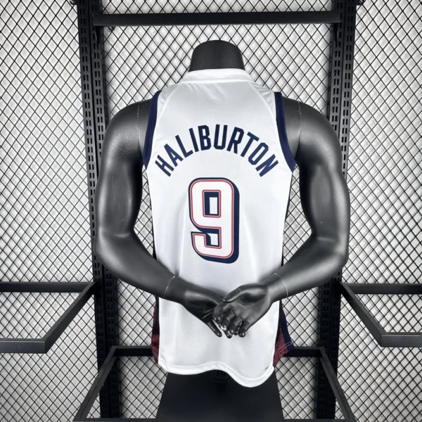 Camiseta Regata Basquete USA EUA Seleção Estados Unidos Jogos Olimpícos Paris 2024 Branca Nike - Imagem 12