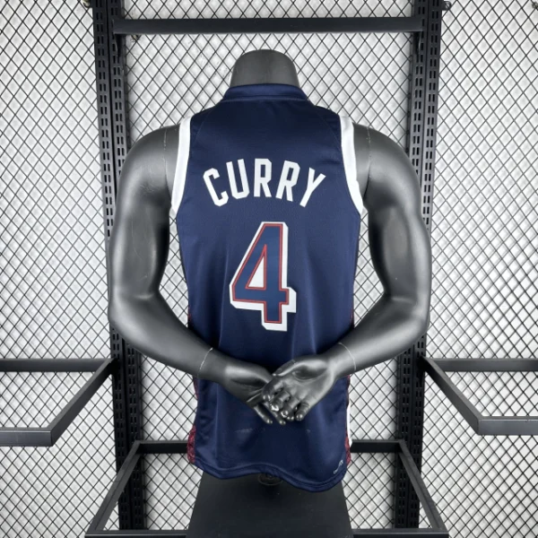 Camiseta Regata Basquete USA EUA Seleção Estados Unidos Olimpíadas Paris 2024 Azul Nike - Imagem 27