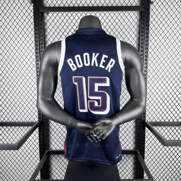 Camiseta Regata Basquete USA EUA Seleção Estados Unidos Olimpíadas Paris 2024 Azul Nike - Imagem 14