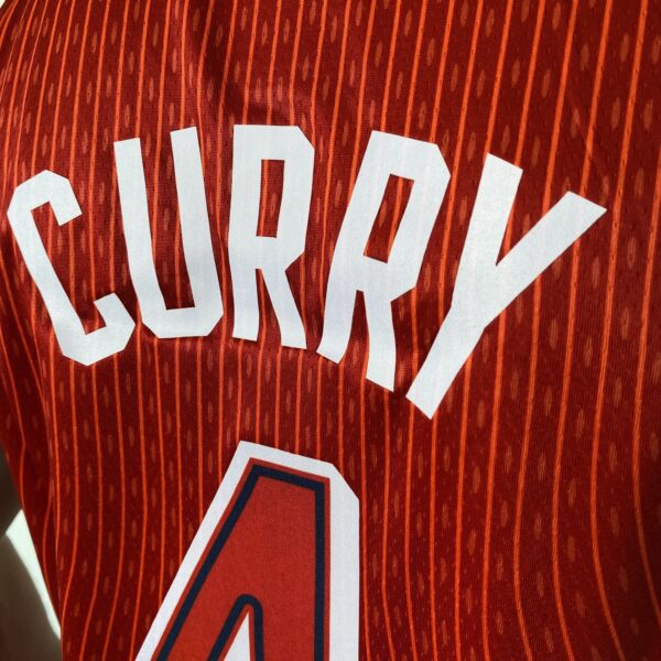 Camiseta Regata Basquete USA EUA Seleção Estados Unidos Olimpíadas Paris 2024 Stephen Curry 4 Vermelha Nike - Imagem 16