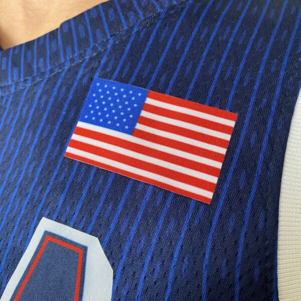 Camiseta Regata Basquete USA EUA Seleção Estados Unidos Olimpíadas Paris 2024 Azul Nike - Imagem 48