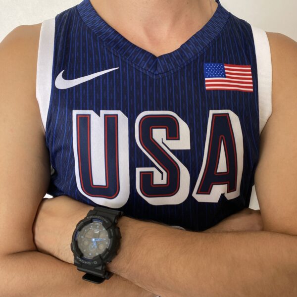 Camiseta Regata Basquete USA EUA Seleção Estados Unidos Olimpíadas Paris 2024 Azul Nike - Imagem 52