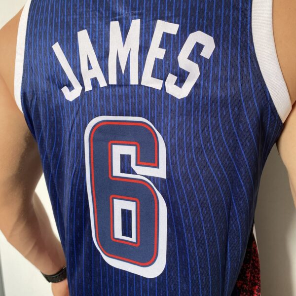 Camiseta Regata Basquete USA EUA Seleção Estados Unidos Olimpíadas Paris 2024 Azul Nike - Imagem 62