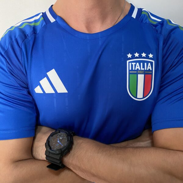 Camisa Seleção Itália Home Versão Jogador EuroCopa 2024 Azul Adidas - Imagem 6
