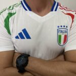 Camisa Seleção Itália Away Versão Jogador EuroCopa 2024 Branca Adidas - Imagem 6
