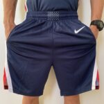 Short Bermuda NBA Basquete USA EUA Seleção Estados Unidos Olimpíadas Paris 2024 Azul Nike