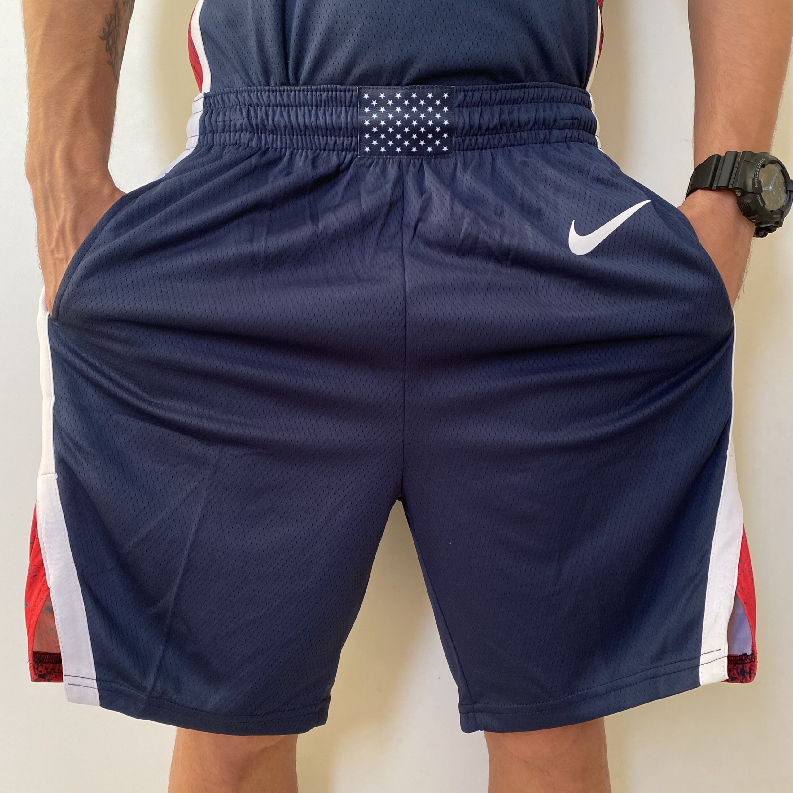 2024-09-26 16.52.59 Short Bermuda NBA Basquete USA EUA Seleção Estados Unidos Olimpíadas Paris 2024 Azul Nike - Imagem 1