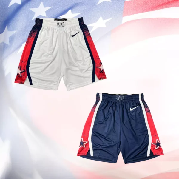 Short Bermuda NBA Basquete USA EUA Seleção Estados Unidos Olimpíadas Paris 2024 Vermelho Nike - Imagem 21