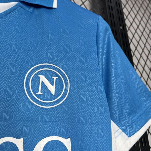 Camisa Napoli Home 24/2025 Versão Jogador Azul EA7 Armani - Imagem 3