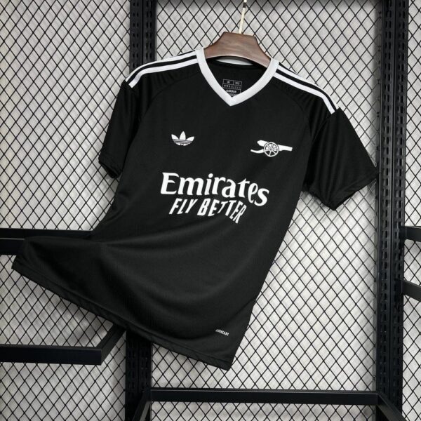 Camisa Arsenal Versão Torcedor 24/2025 Goleiro Preta Adidas - Imagem 4