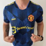 Camisa Manchester United Third Versão Jogador Cristiano Ronaldo 7 CR7 21/2022 Adidas - Imagem 6