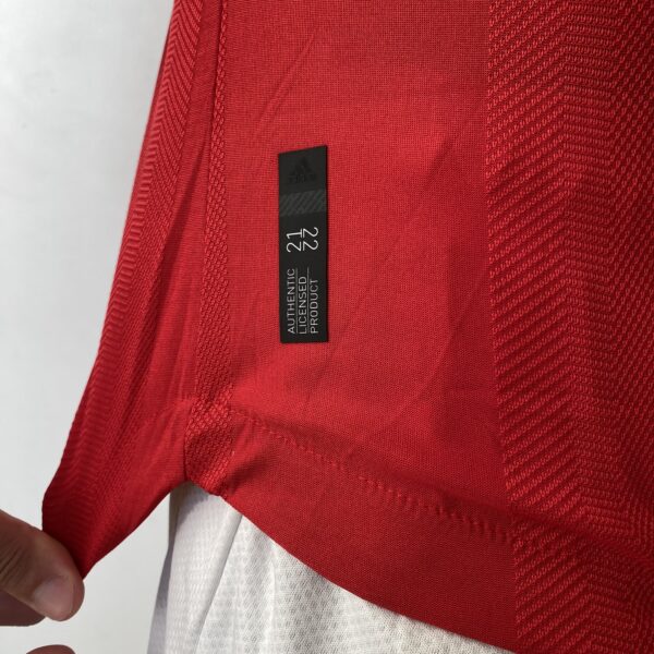Camisa Manchester United Home Versão Jogador Cristiano Ronaldo 7 CR7 21/2022 Adidas - Imagem 14