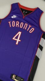 Camiseta Regata Basquete NBA Toronto Raptors 4 Barnes Classic Edition 2025 Roxa Nike - Imagem 17