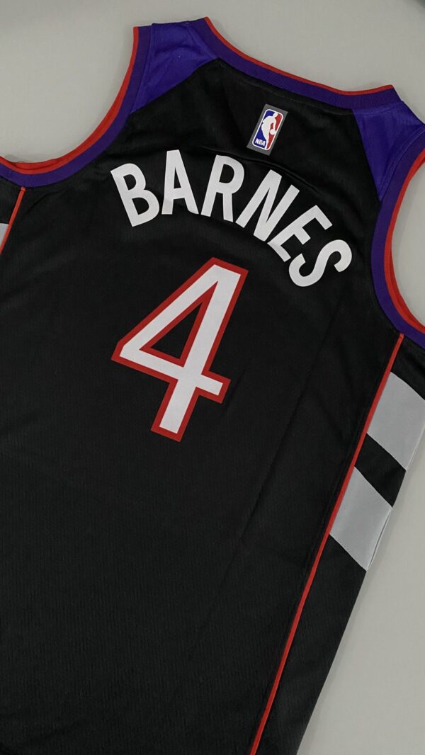 Camiseta Regata Basquete NBA Toronto Raptors 4 Barnes Classic Edition 2025 Roxa Nike - Imagem 18