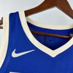 Camiseta Regata Basquete NBA Milwaukee Bucks 0 Lilard City Edition 2025 Azul Nike - Imagem 3