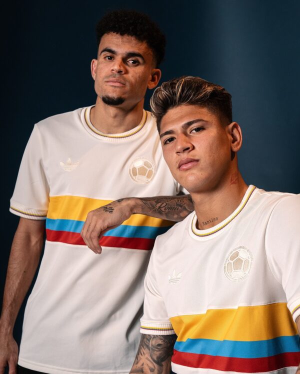Camisa Seleção Colômbia Third Especial 100 Anos Versão Torcedor 2024/25 Branca Adidas - Imagem 18