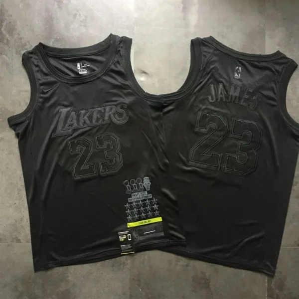 Camiseta Regata NBA Los Angeles Lakers MVP Black Nike - Imagem 6