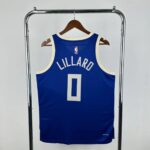Camiseta Regata Basquete NBA Milwaukee Bucks 0 Lilard City Edition 2025 Azul Nike - Imagem 11