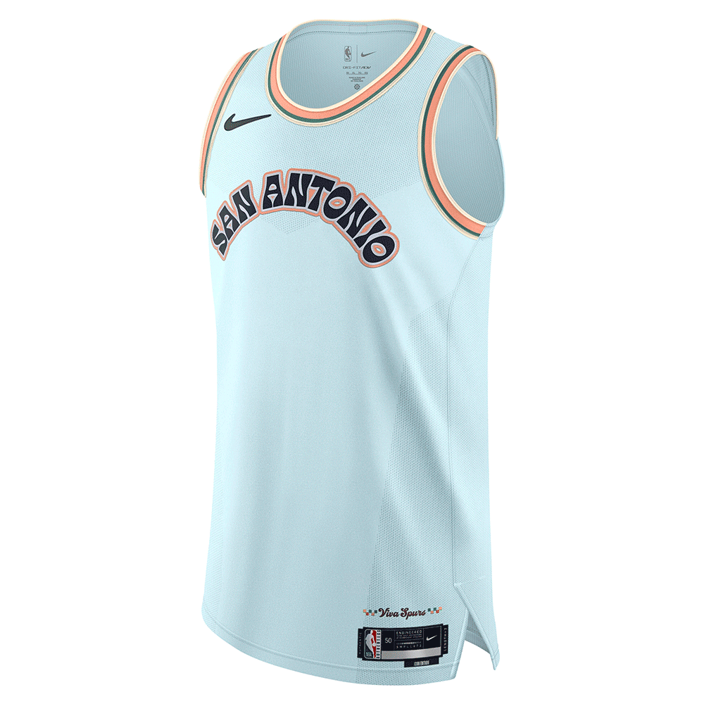 fiuwuifwiuf Camiseta Regata NBA San Antonio Spurs City Edition Swingman 2025 Nike - Imagem 1