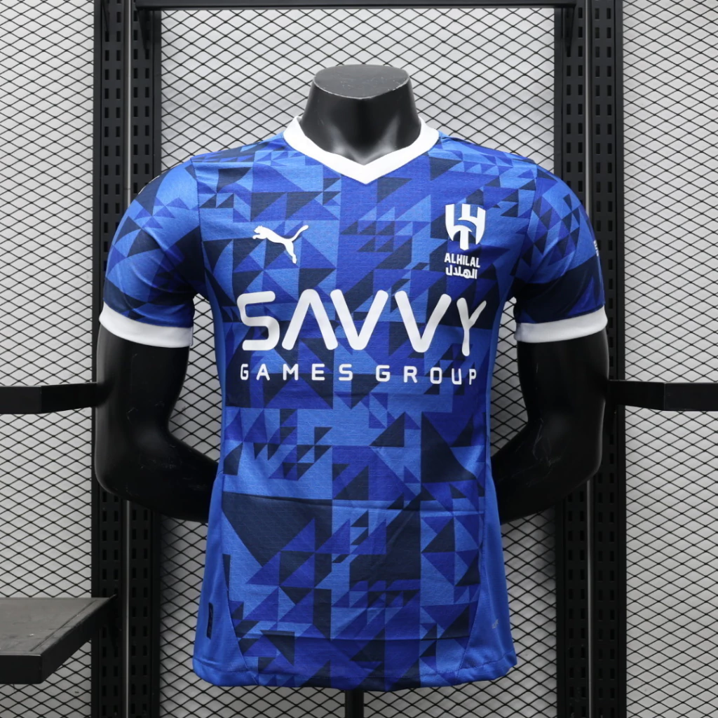 icsanioica Camisa Al-Hilal Home 24/2025 Versão Jogador Azul Puma - Imagem 1