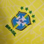 Kit Conjunto Infantil Crianças Camisa e Calção Seleção Brasil Home Infantil 24/2025 Nike - Imagem 3