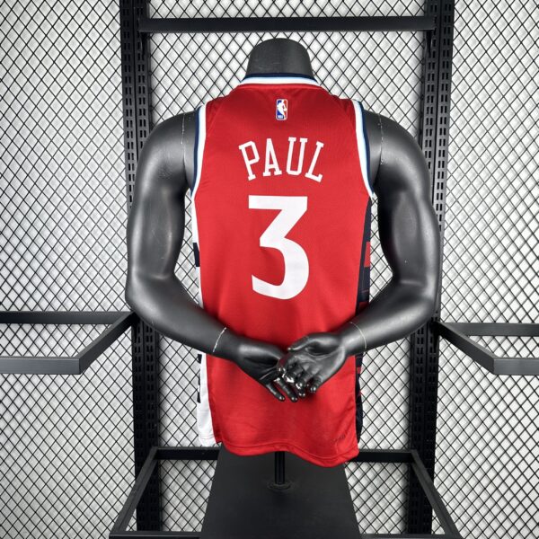 Camiseta Regata Basquete NBA Los Angeles Clippers Statement Edition 2025 Vermelha Jordan - Imagem 7