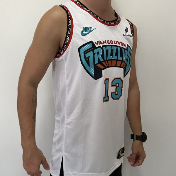Camiseta Regata Basquete NBA Swingman Memphis Grizzlies Jaren Jackson Jr. 13 Classic Edition Branca 2024/25 Nike - Imagem 10