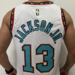 Camiseta Regata Basquete NBA Swingman Memphis Grizzlies Jaren Jackson Jr. 13 Classic Edition Branca 2024/25 Nike - Imagem 14