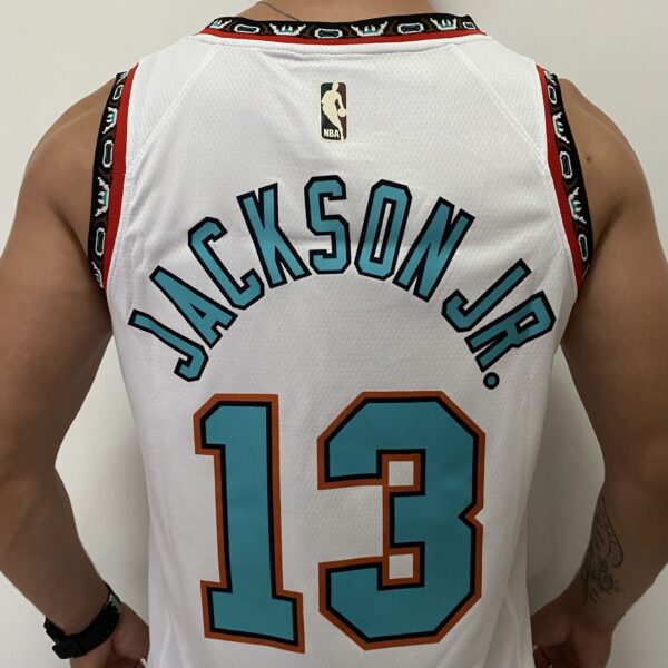 Camiseta Regata Basquete NBA Swingman Memphis Grizzlies Jaren Jackson Jr. 13 Classic Edition Branca 2024/25 Nike - Imagem 14