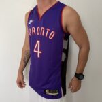 Camiseta Regata Basquete NBA Toronto Raptors 4 Barnes Classic Edition 2025 Roxa Nike - Imagem 8