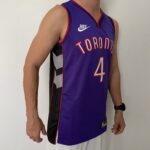 Camiseta Regata Basquete NBA Toronto Raptors 4 Barnes Classic Edition 2025 Roxa Nike - Imagem 9