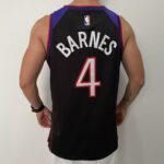 Camiseta Regata Basquete NBA Toronto Raptors 4 Barnes Classic Edition 2025 Roxa Nike - Imagem 14