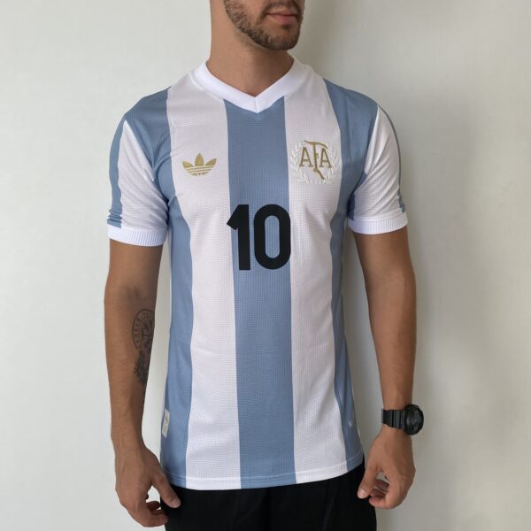 Camisa Seleção Argentina Home - 50 Anos AFA Adidas MESSI 10 - 2024/25 Adidas - Versão Jogador - Imagem 2