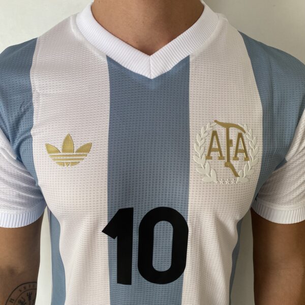 Camisa Seleção Argentina Home - 50 Anos AFA Adidas MESSI 10 - 2024/25 Adidas - Versão Jogador - Imagem 3