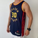 Camiseta Regata Basquete NBA Golden State Warriors Curry 30 City Edition 2025 Azul Nike - Imagem 8