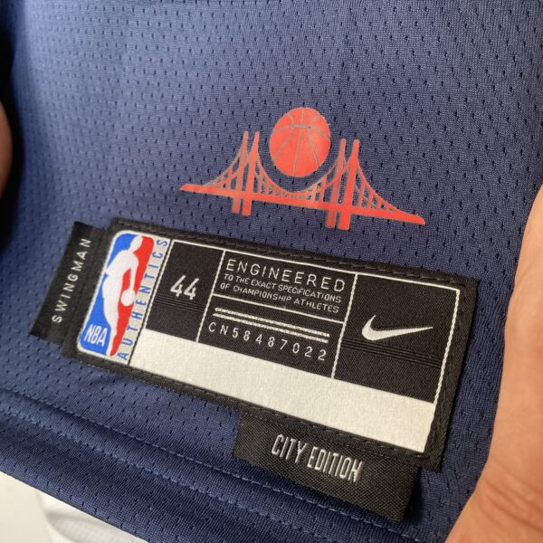 Camiseta Regata Basquete NBA Golden State Warriors Curry 30 City Edition 2025 Azul Nike - Imagem 11