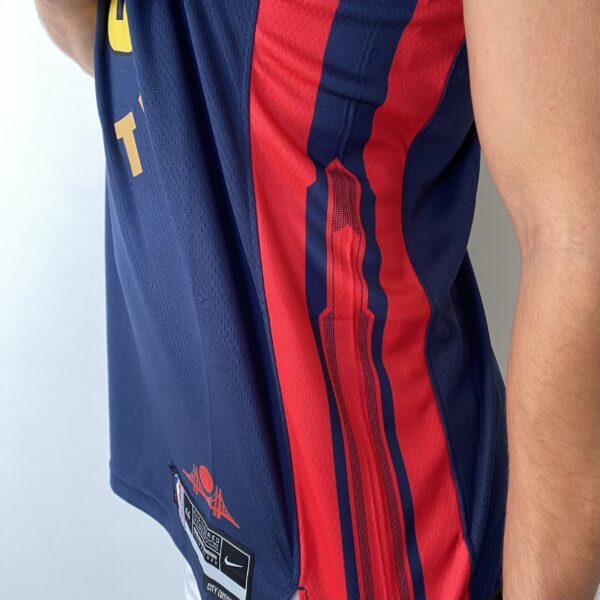 Camiseta Regata Basquete NBA Golden State Warriors Curry 30 City Edition 2025 Azul Nike - Imagem 12