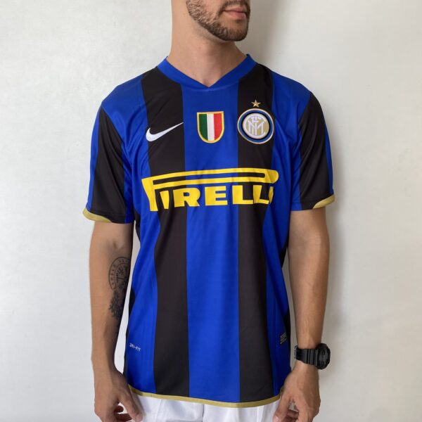 Camisa Retrô Inter de Milão Home 2008/2009 - Adriano 10 - Nike - Imagem 2