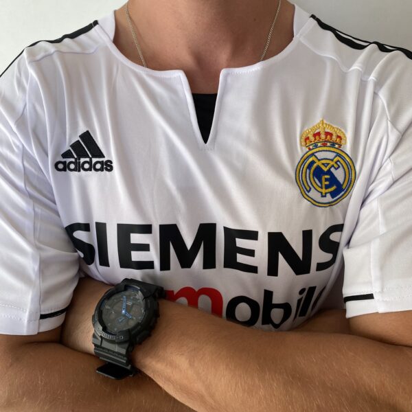 Camisa Retrô Real Madrid Home 2003/2004 - Beckham 23 - Adidas Branca - Imagem 8