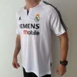Camisa Retrô Real Madrid Home 2003/2004 - Beckham 23 - Adidas Branca - Imagem 9