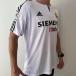 Camisa Retrô Real Madrid Home 2003/2004 - Beckham 23 - Adidas Branca - Imagem 10
