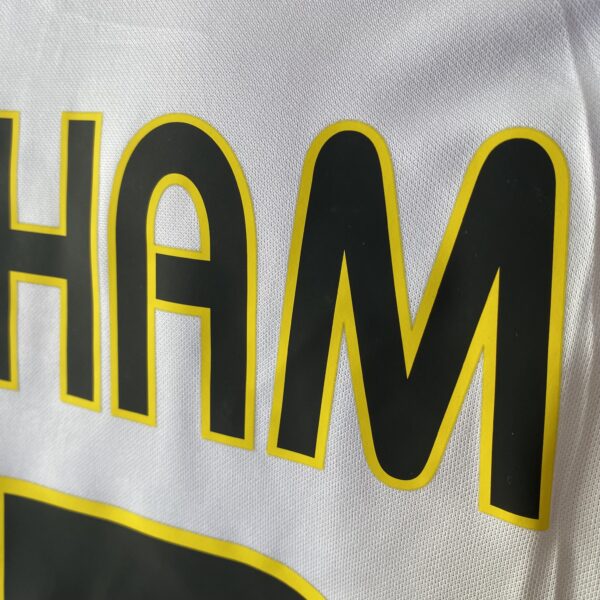 Camisa Retrô Real Madrid Home 2003/2004 - Beckham 23 - Adidas Branca - Imagem 18